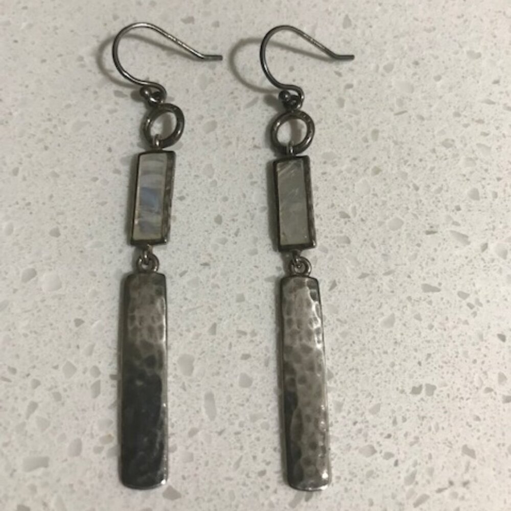 Silpada Sterling Silver and Moonstone Earrings